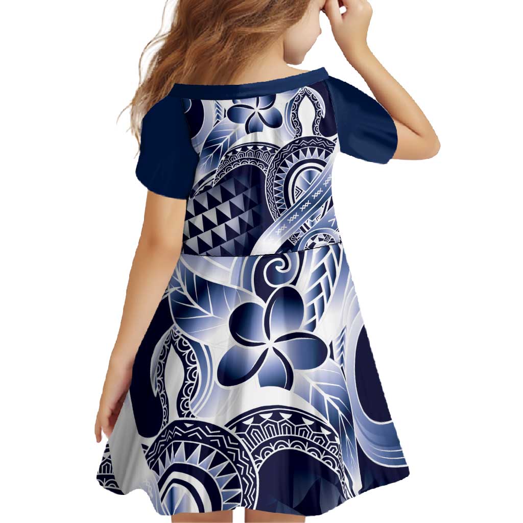 Aloha Blue Tribal Honu Tattoo Family Matching Tank Maxi Dress and Hawaiian Shirt LT9 - Polynesian Pride