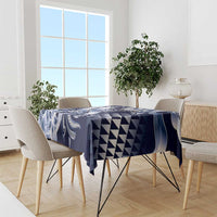 Aloha Blue Tribal Honu Tattoo Tablecloth