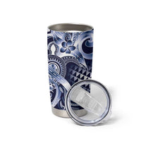 Aloha Blue Tribal Honu Tattoo Tumbler Cup LT9 - Polynesian Pride