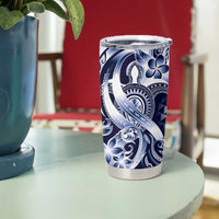 Aloha Blue Tribal Honu Tattoo Tumbler Cup LT9 - Polynesian Pride