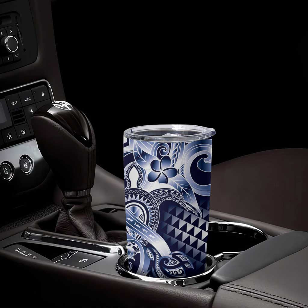 Aloha Blue Tribal Honu Tattoo Tumbler Cup LT9 - Polynesian Pride