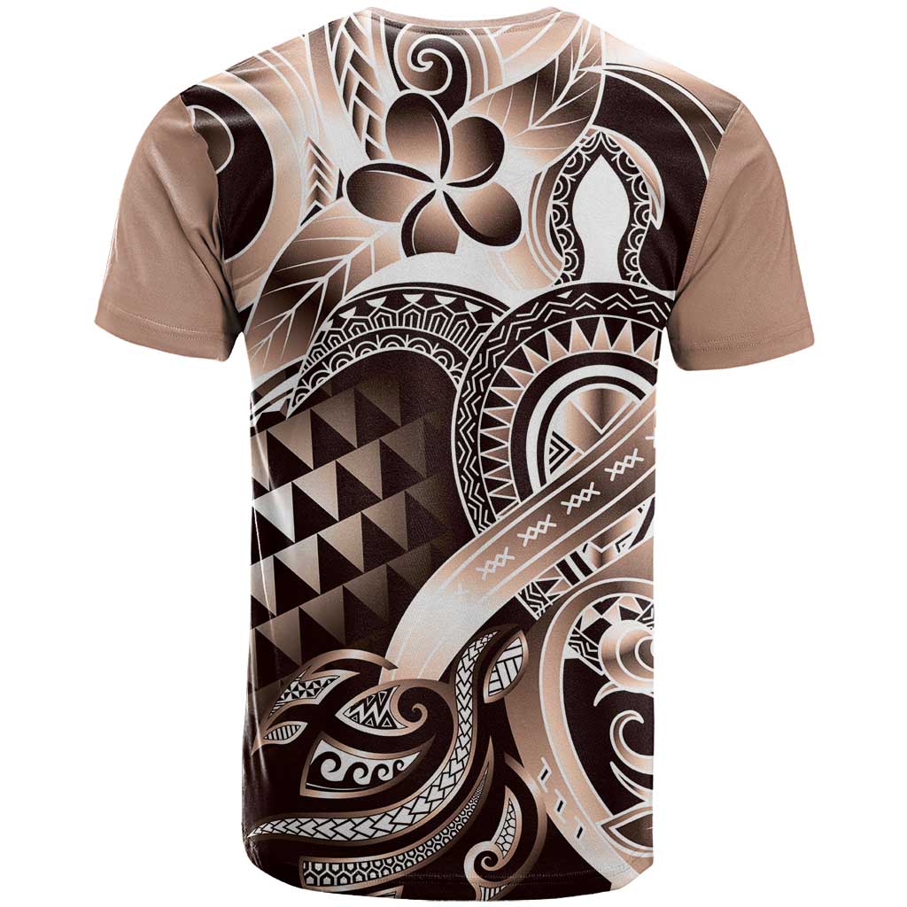 Aloha Mocha Mousse Tribal Honu Tattoo T Shirt LT9 - Polynesian Pride