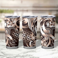 Aloha Mocha Mousse Tribal Honu Tattoo Tumbler Cup LT9 - Polynesian Pride