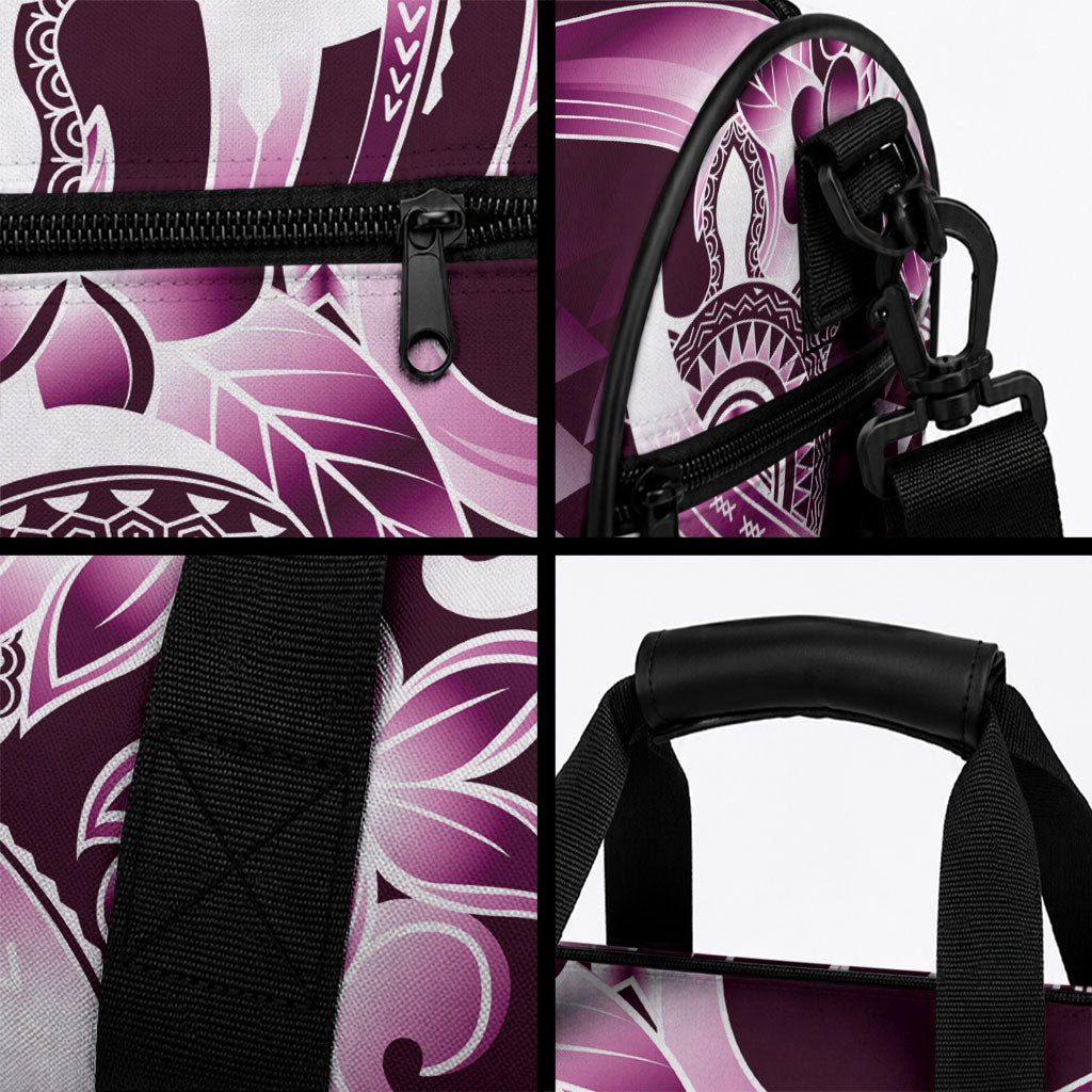 Aloha Pink Tribal Honu Tattoo Duffle Bag LT9 - Polynesian Pride
