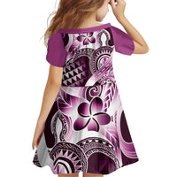 Aloha Pink Tribal Honu Tattoo Family Matching Off Shoulder Short Dress and Hawaiian Shirt LT9 - Polynesian Pride