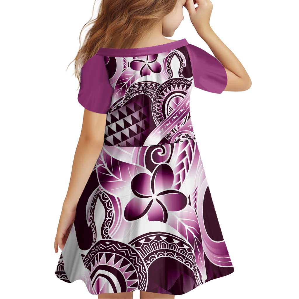 Aloha Pink Tribal Honu Tattoo Family Matching Puletasi and Hawaiian Shirt LT9 - Polynesian Pride