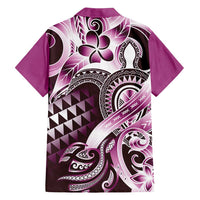 Aloha Pink Tribal Honu Tattoo Family Matching Puletasi and Hawaiian Shirt LT9 - Polynesian Pride