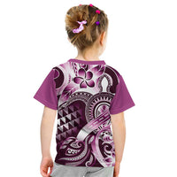 Aloha Pink Tribal Honu Tattoo Kid T Shirt LT9 - Polynesian Pride