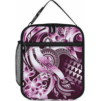 Aloha Pink Tribal Honu Tattoo Lunch Bag LT9 10.2 × 8.3 × 4.3 inch Pink - Polynesian Pride