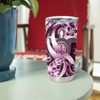 Aloha Pink Tribal Honu Tattoo Tumbler Cup