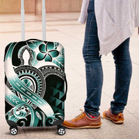 Aloha Turquoise Tribal Honu Tattoo Luggage Cover LT9 Turquoise - Polynesian Pride