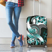 Aloha Turquoise Tribal Honu Tattoo Luggage Cover LT9 - Polynesian Pride