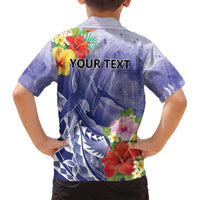 Personalised Chuuk States Humpback Whale Family Matching Tank Maxi Dress and Hawaiian Shirt Polynesian Tropical Flowers LT9 - Polynesian Pride