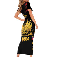 Haiti Independence Day Family Matching Short Sleeve Bodycon Dress and Hawaiian Shirt The First Black Republic Since 1804 LT9 - Polynesian Pride