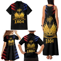 Haiti Independence Day Family Matching Tank Maxi Dress and Hawaiian Shirt The First Black Republic Since 1804 LT9 - Polynesian Pride