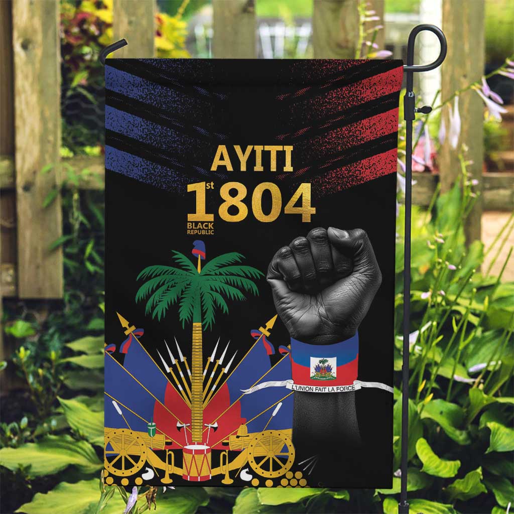 Haiti Independence Day Garden Flag The First Black Republic Since 1804 LT9 Garden Flag Blakc - Polynesian Pride