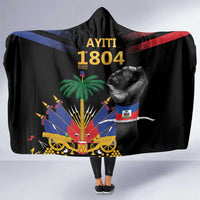 Haiti Independence Day Hooded Blanket The First Black Republic Since 1804 LT9 One Size Blakc - Polynesian Pride