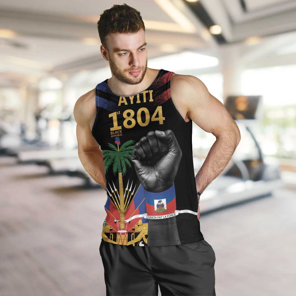 Haiti Independence Day Men Tank Top The First Black Republic Since 1804 LT9 Blakc - Polynesian Pride