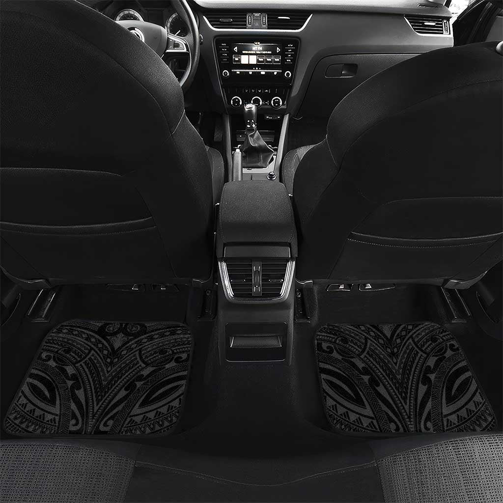 Haitian Negre Marron 1804 Car Mats Black Polynesian Pattern