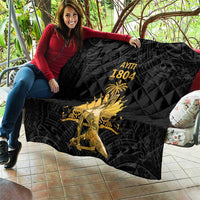 Haitian Negre Marron 1804 Quilt Black Polynesian Pattern