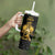 Haitian Negre Marron 1804 Tumbler With Handle Black Polynesian Pattern