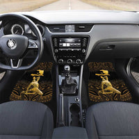 Haitian Negre Marron 1804 Car Mats Gold Polynesian Pattern