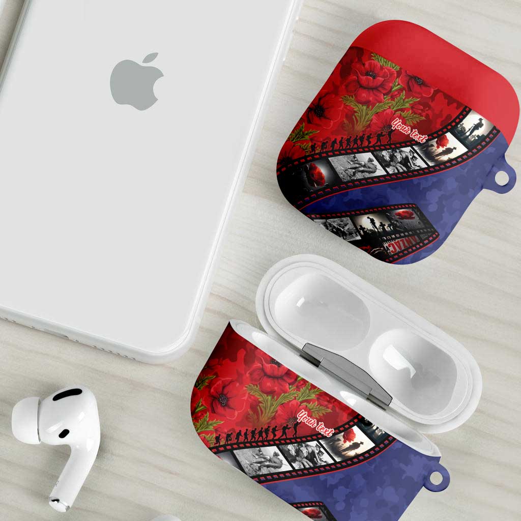 Personalised ANZAC Spirit 1915-2026 Filmstrip Tribute AirPods Case Lest We Forget 25 April LT9 - Polynesian Pride