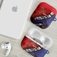 Personalised ANZAC Spirit 1915-2026 Filmstrip Tribute AirPods Case Lest We Forget 25 April LT9 - Polynesian Pride