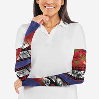 Personalised ANZAC Spirit 1915-2026 Filmstrip Tribute Arm Sleeves Lest We Forget 25 April LT9 - Polynesian Pride