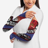 Personalised ANZAC Spirit 1915-2026 Filmstrip Tribute Arm Sleeves Lest We Forget 25 April LT9 - Polynesian Pride
