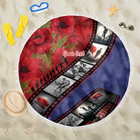 Personalised ANZAC Spirit 1915-2026 Filmstrip Tribute Beach Blanket Lest We Forget 25 April