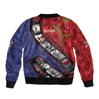 Personalised ANZAC Spirit 1915-2026 Filmstrip Tribute Bomber Jacket Lest We Forget 25 April