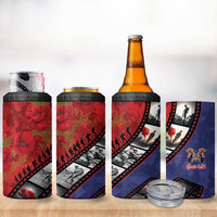 Personalised ANZAC Spirit 1915-2026 Filmstrip Tribute 4 in 1 Can Cooler Tumbler Lest We Forget 25 April LT9 - Polynesian Pride