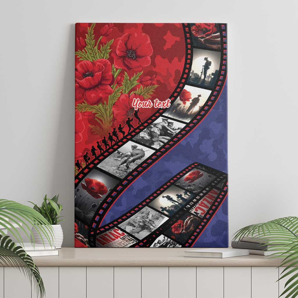 Personalised ANZAC Spirit 1915-2026 Filmstrip Tribute Canvas Wall Art Lest We Forget 25 April LT9 - Polynesian Pride