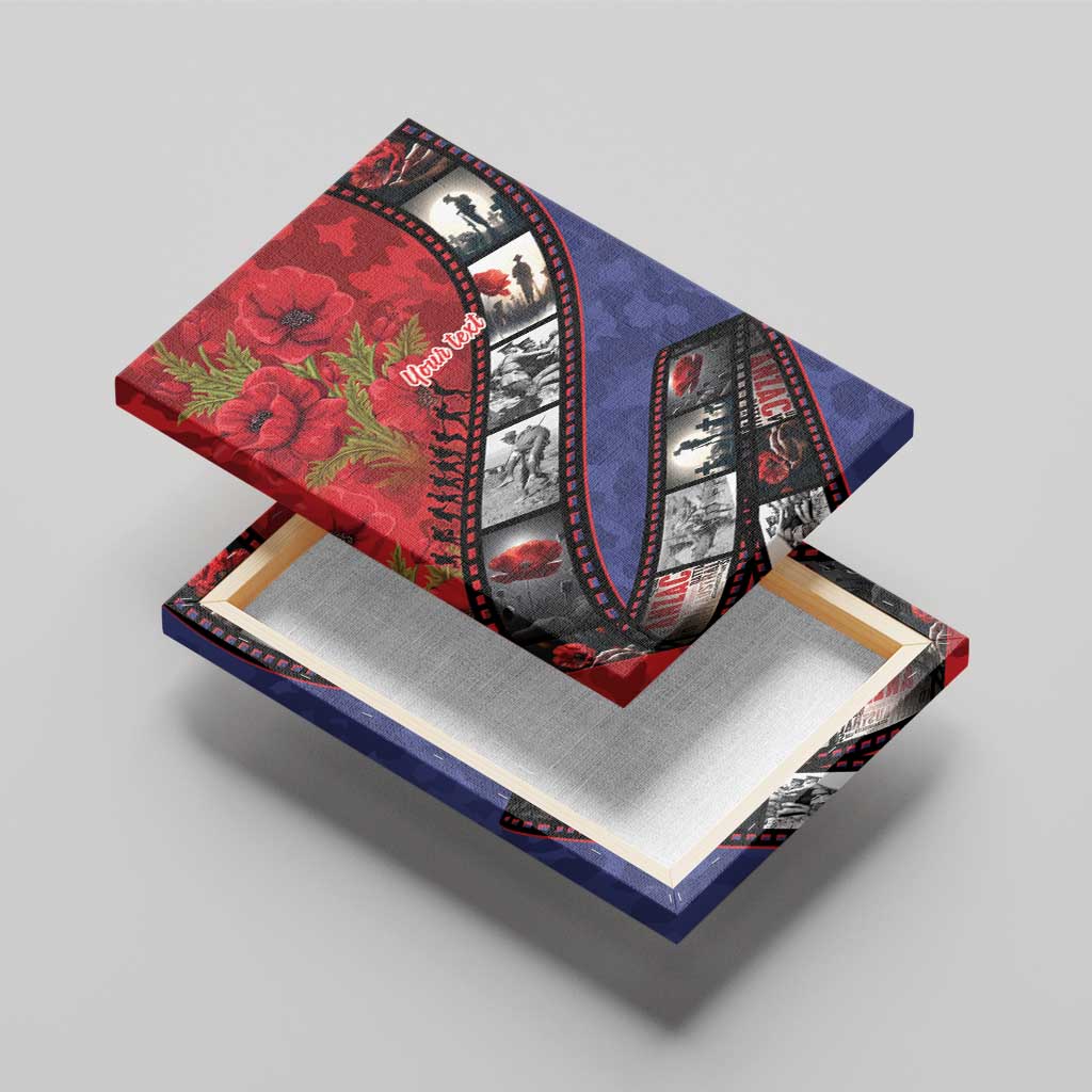 Personalised ANZAC Spirit 1915-2026 Filmstrip Tribute Canvas Wall Art Lest We Forget 25 April LT9 - Polynesian Pride