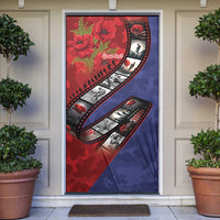 Personalised ANZAC Spirit 1915-2026 Filmstrip Tribute Door Cover Lest We Forget 25 April LT9 Red - Polynesian Pride