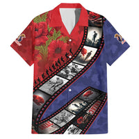 Personalised ANZAC Spirit 1915-2026 Filmstrip Tribute Hawaiian Shirt Lest We Forget 25 April LT9 Red - Polynesian Pride