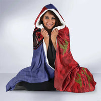 Personalised ANZAC Spirit 1915-2026 Filmstrip Tribute Hooded Blanket Lest We Forget 25 April LT9 - Polynesian Pride
