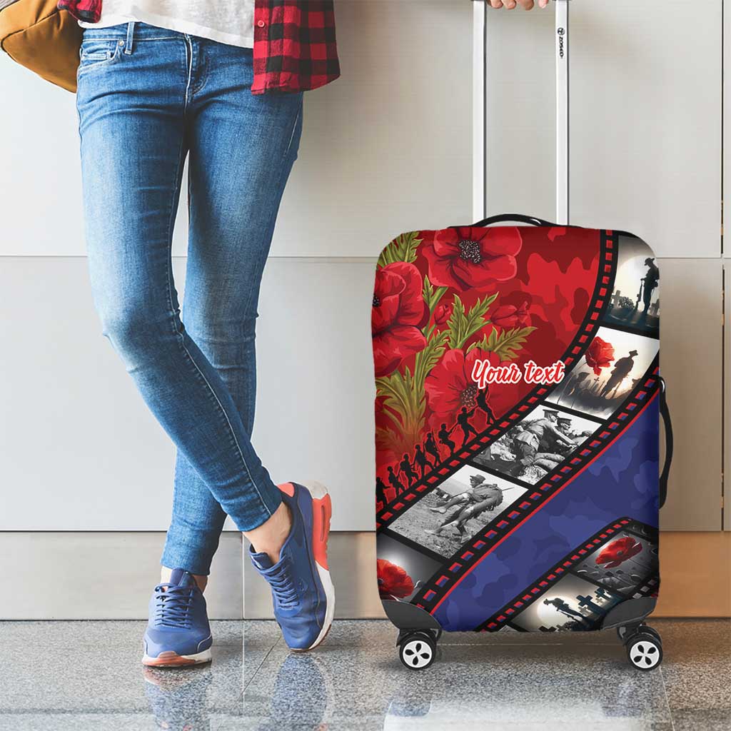 Personalised ANZAC Spirit 1915-2026 Filmstrip Tribute Luggage Cover Lest We Forget 25 April LT9 - Polynesian Pride