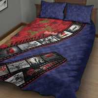 Personalised ANZAC Spirit 1915-2026 Filmstrip Tribute Quilt Bed Set Lest We Forget 25 April LT9 - Polynesian Pride