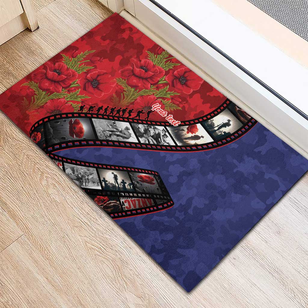Personalised ANZAC Spirit 1915-2026 Filmstrip Tribute Rubber Doormat Lest We Forget 25 April LT9 - Polynesian Pride
