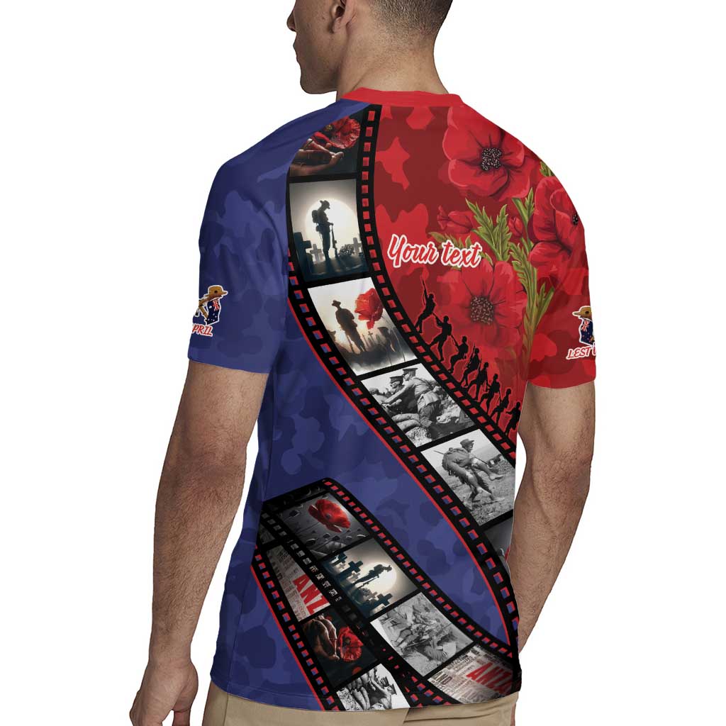 Personalised ANZAC Spirit 1915-2026 Filmstrip Tribute Rugby Jersey Lest We Forget 25 April LT9 - Polynesian Pride