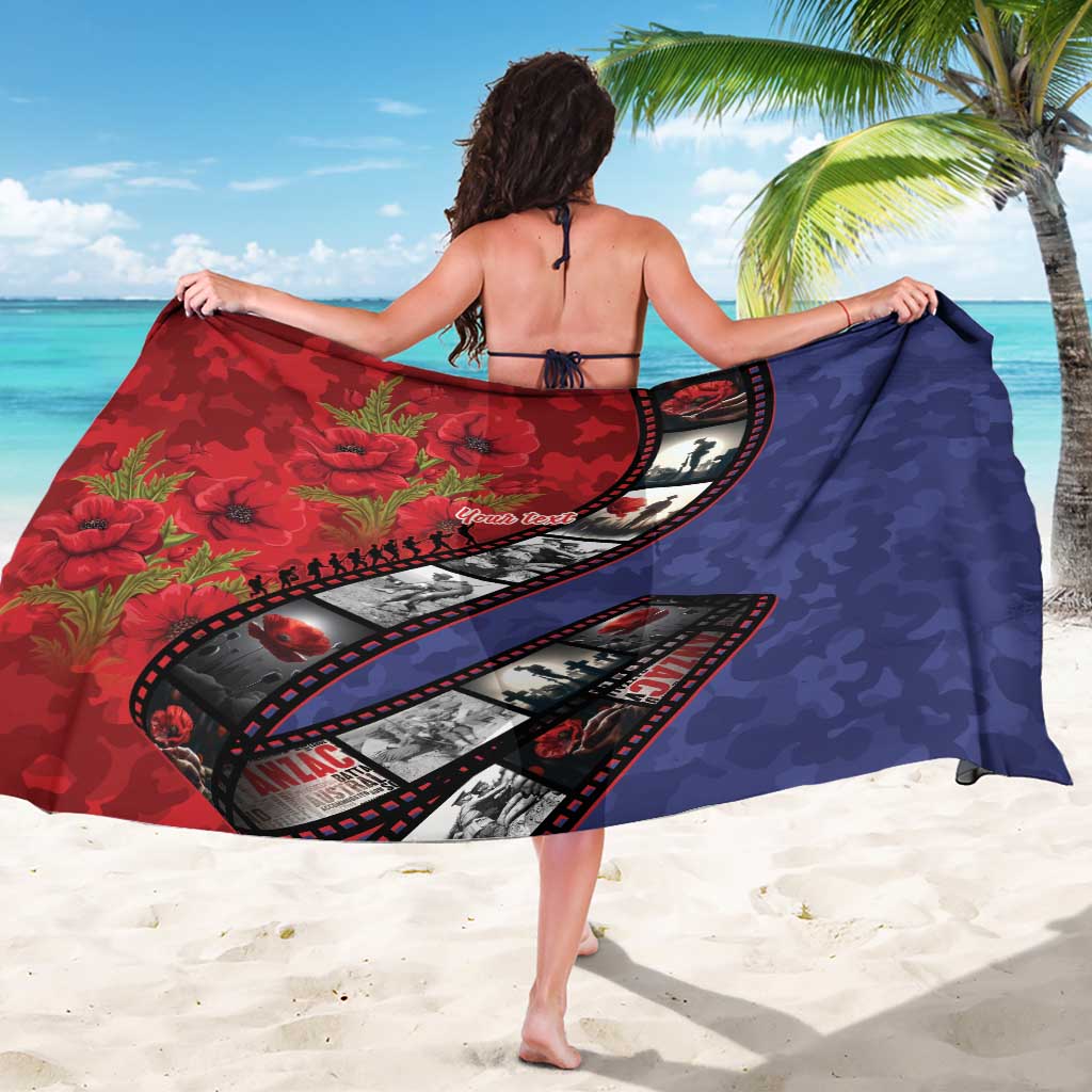 Personalised ANZAC Spirit 1915-2026 Filmstrip Tribute Sarong Lest We Forget 25 April LT9 - Polynesian Pride