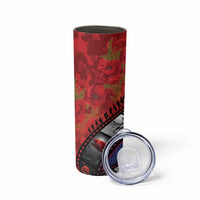 Personalised ANZAC Spirit 1915-2026 Filmstrip Tribute Skinny Tumbler Lest We Forget 25 April LT9 - Polynesian Pride