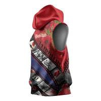 Personalised ANZAC Spirit 1915-2026 Filmstrip Tribute Sleeveless Hoodie Lest We Forget 25 April LT9 - Polynesian Pride