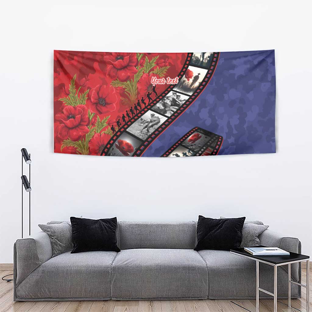 Personalised ANZAC Spirit 1915-2026 Filmstrip Tribute Tapestry Lest We Forget 25 April