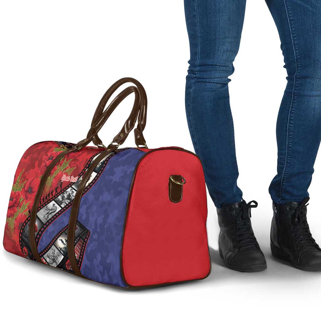 Personalised ANZAC Spirit 1915-2026 Filmstrip Tribute Travel Bag Lest We Forget 25 April LT9 - Polynesian Pride