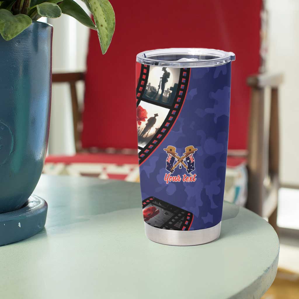 Personalised ANZAC Spirit 1915-2026 Filmstrip Tribute Tumbler Cup Lest We Forget 25 April LT9 - Polynesian Pride