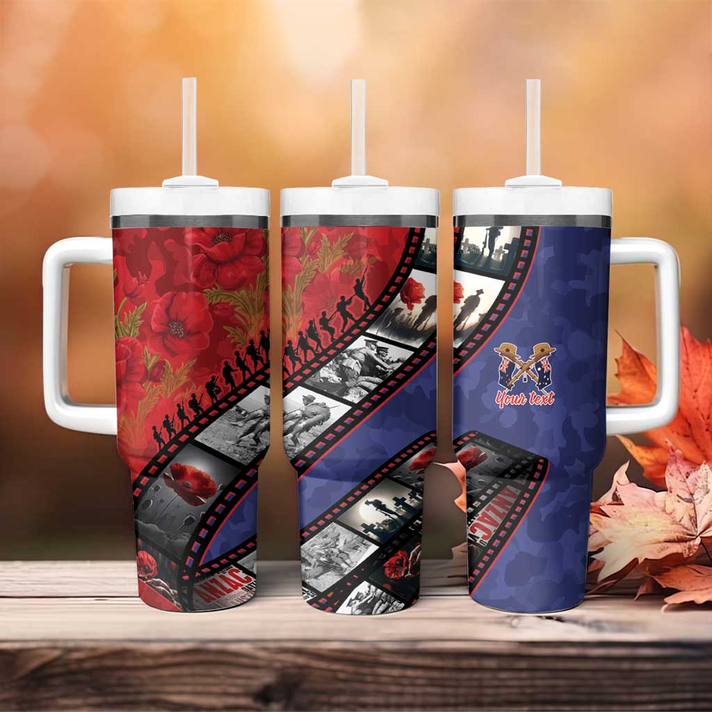 Personalised ANZAC Spirit 1915-2026 Filmstrip Tribute Tumbler With Handle Lest We Forget 25 April LT9 - Polynesian Pride