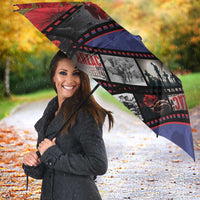 Personalised ANZAC Spirit 1915-2026 Filmstrip Tribute Umbrella Lest We Forget 25 April LT9 - Polynesian Pride